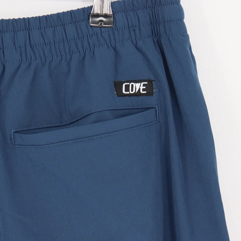 Cove Blue Joggers with White Drawstring - Picture 6 of 6